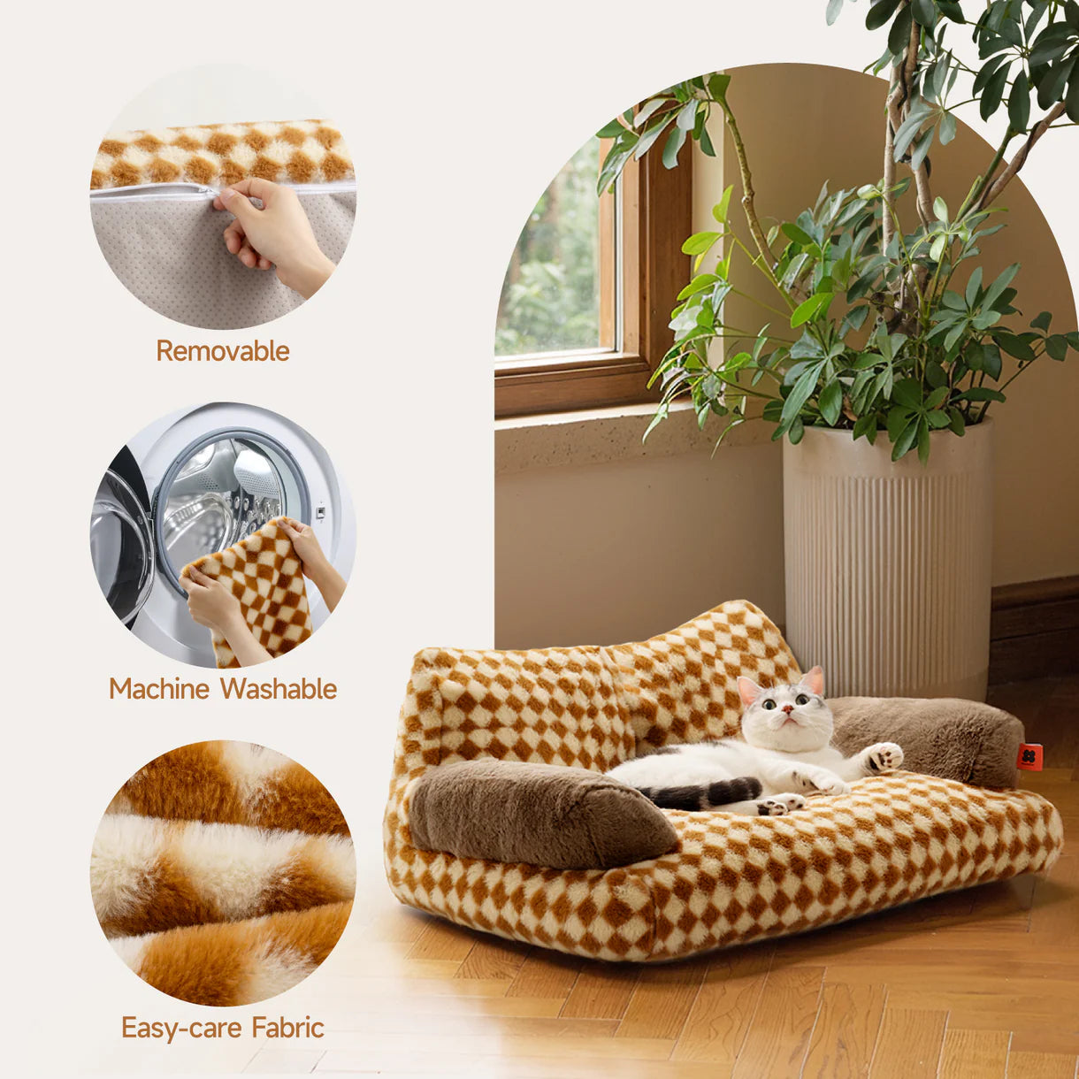 Ravinu Diamond Cat & Dog Sofa™
