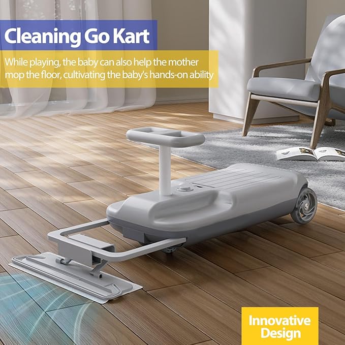 Ravinu Kids Electric Cleaning Go Kart™ 12v Ride-on