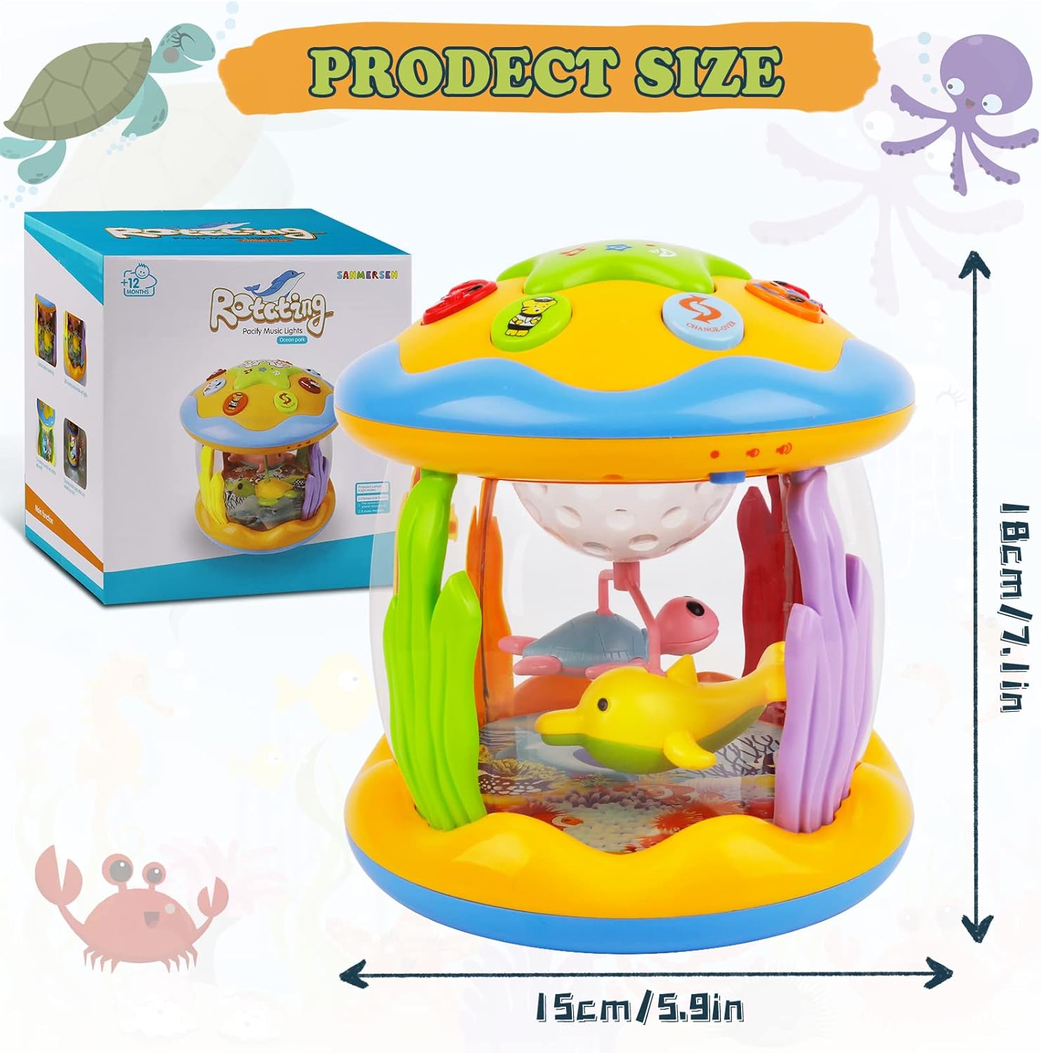 Ravinu Ocean Projector Musical Toy™ for Babies