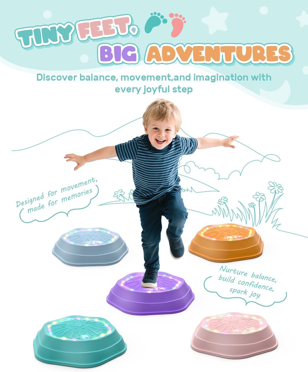 Ravinu Music & Light Up Stepping Stones™