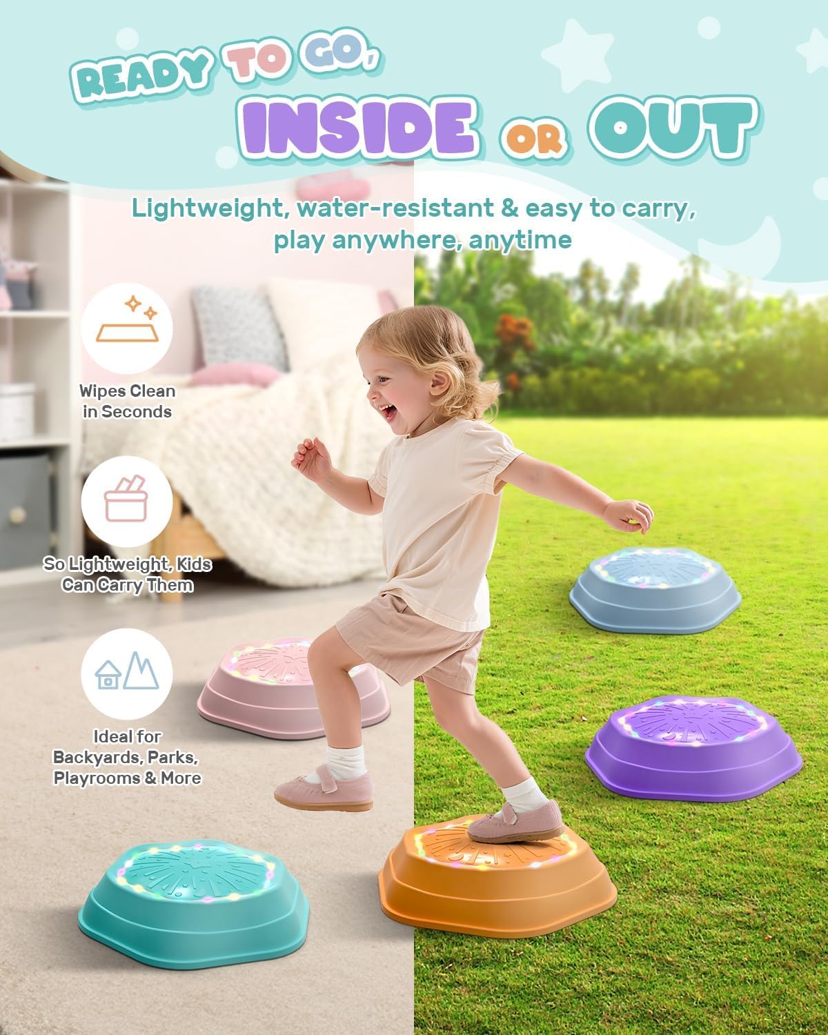 Ravinu Music & Light Up Stepping Stones™