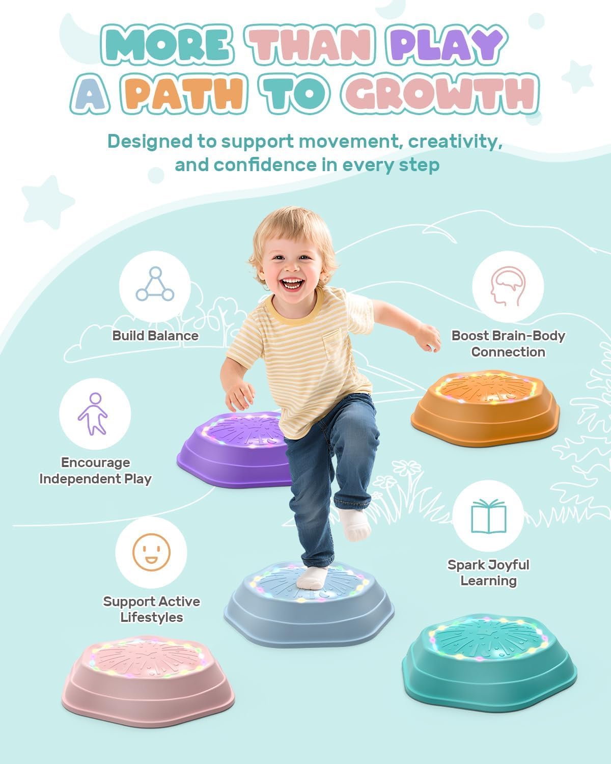 Ravinu Music & Light Up Stepping Stones™